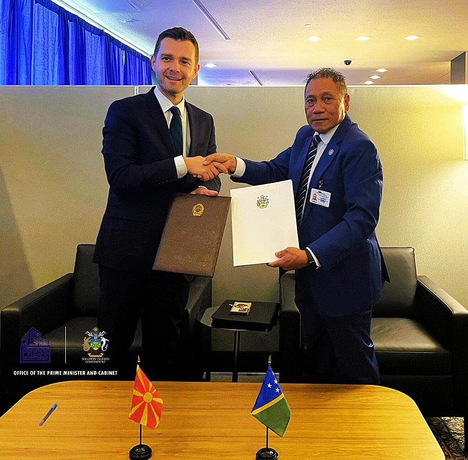 Solomon Islands establishes diplomatic ties with North Macedonia