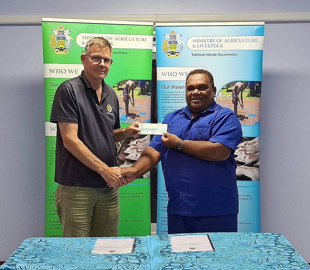MALD Hands Over SBD750,000 Grant to KPSI for Cocoa Butter Press Machine
