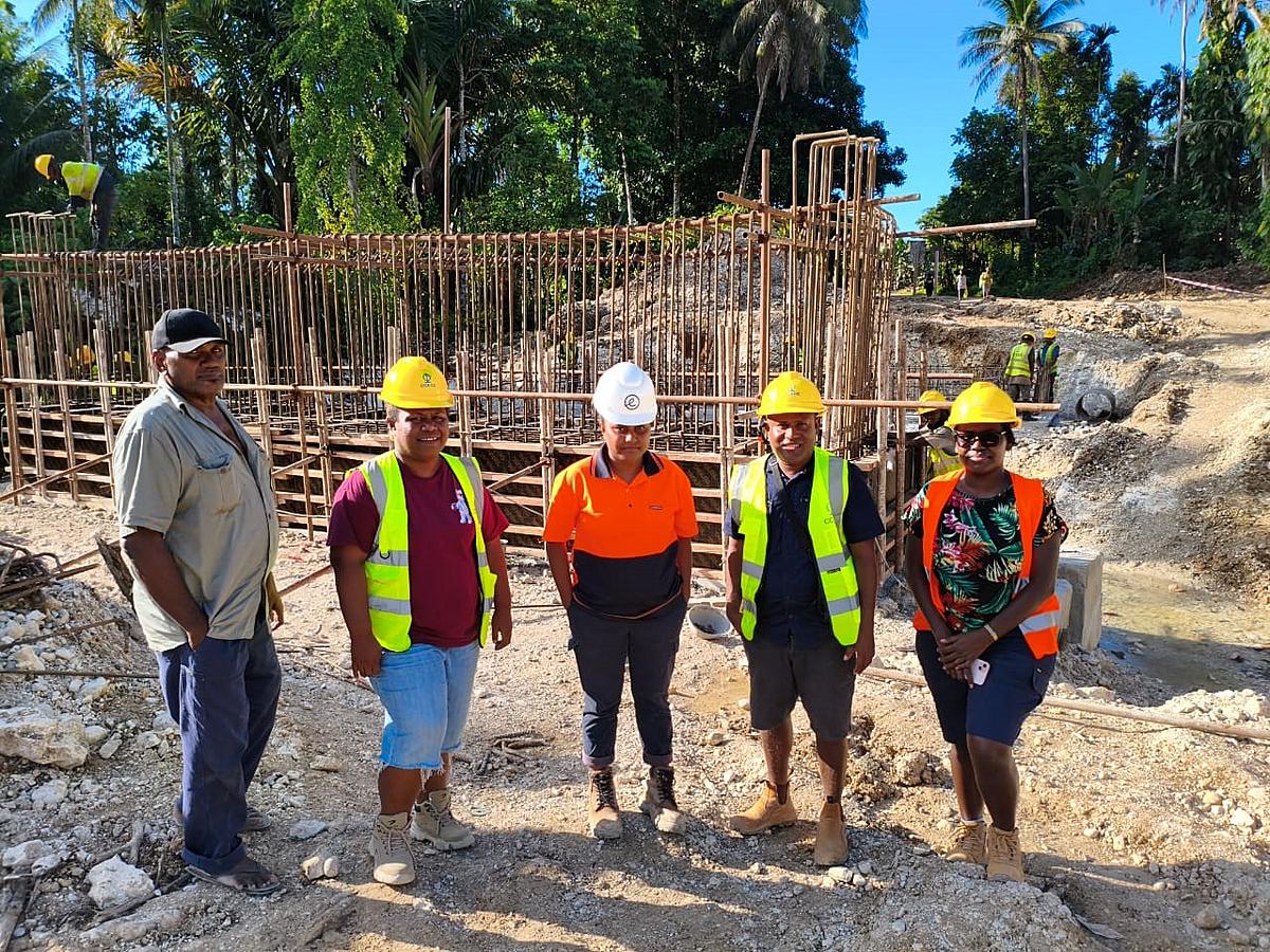Joint Inspection Team Reviews Progress, Listens to Community on Malaita Bridges