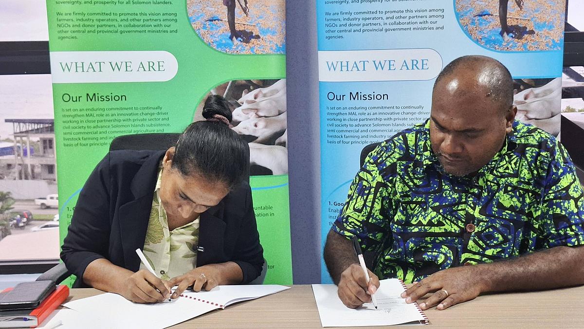 MALD and World Vision Solomon Islands Sign MOU to Strengthen Sustainable Livelihoods