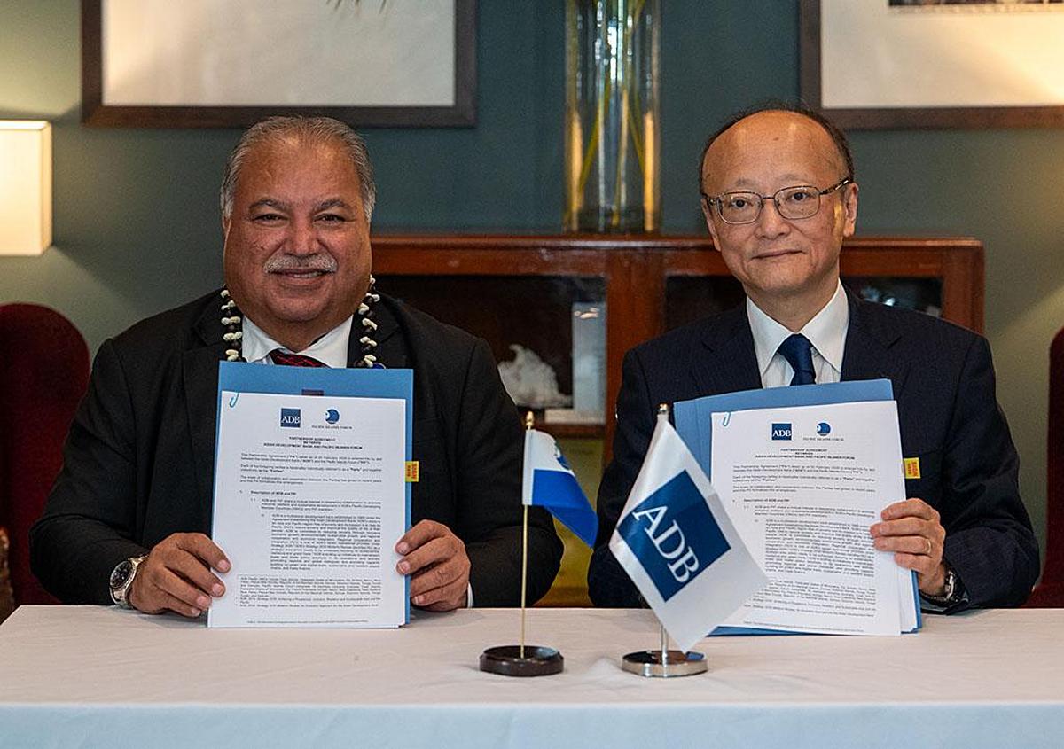 ADB, Pacific Islands Forum sign partnership pact to deepen regional cooperation