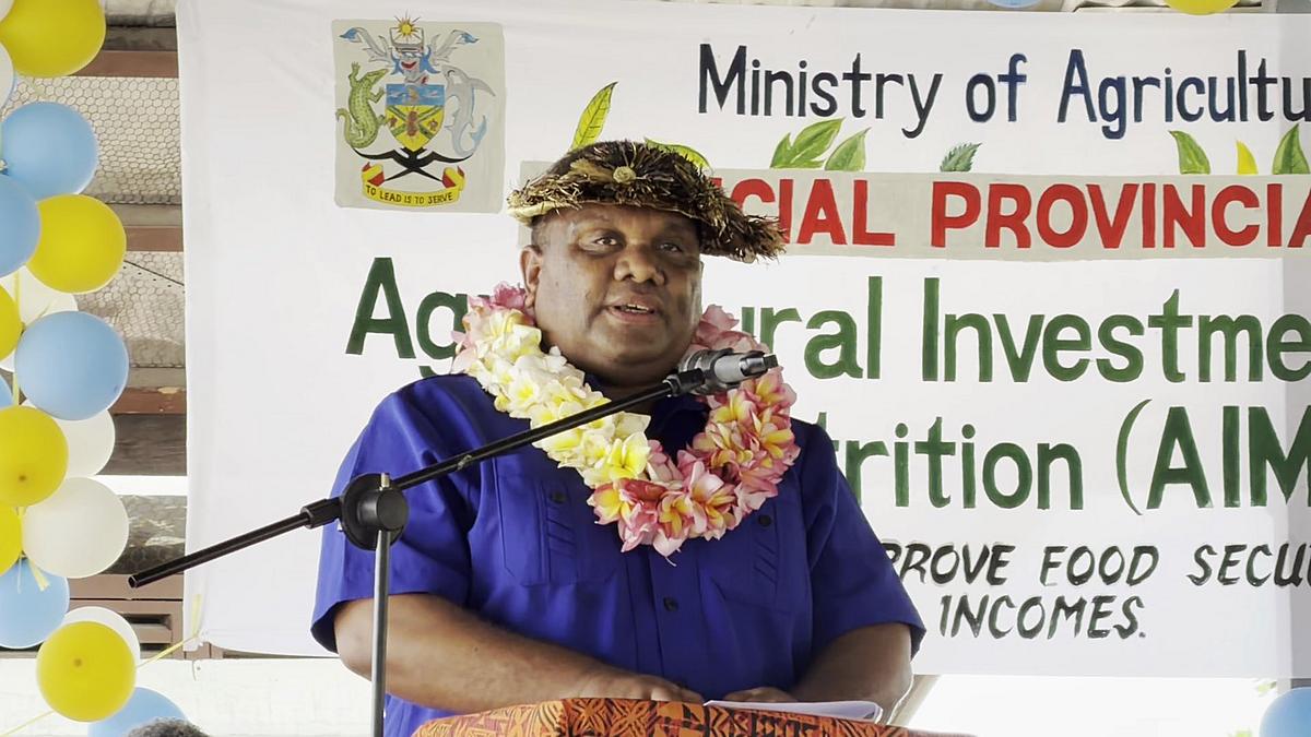 Agriculture minister launches AIM-N project in Western Province