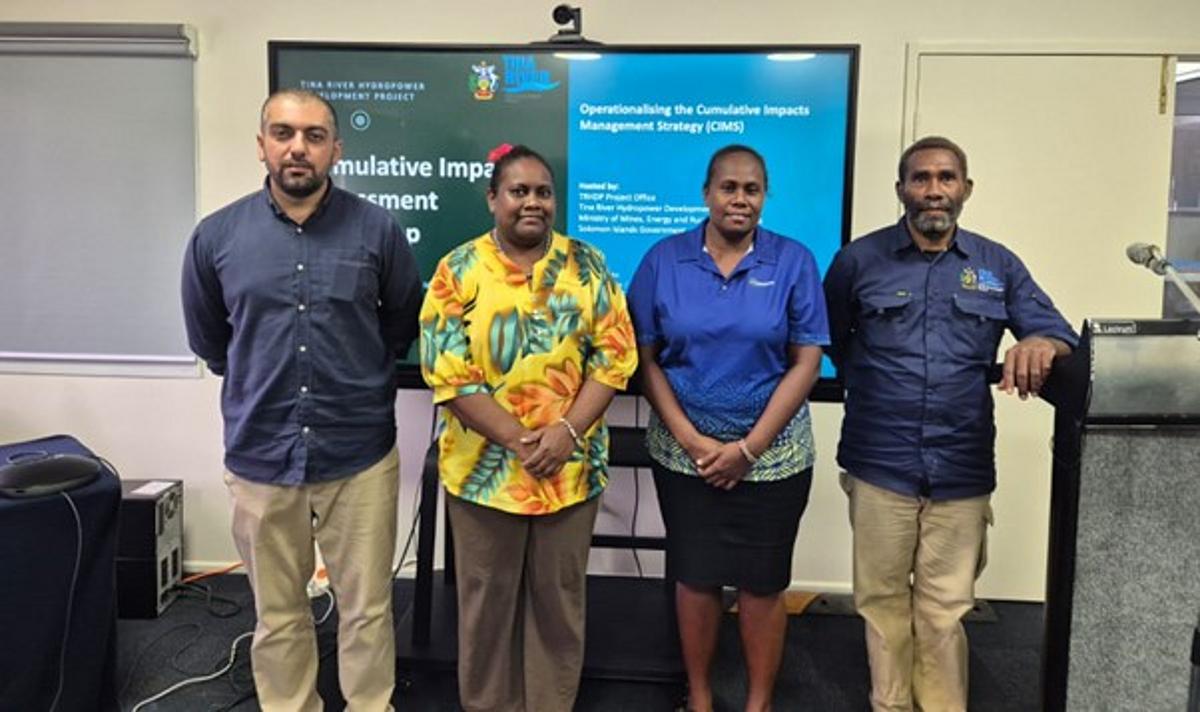 Solomon Islands establishes regional cumulative impacts working group for Tina Hydro project
