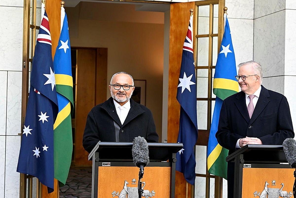 Solomon Islands, Australia to negotiate treaty as leaders deepen bilateral partnership