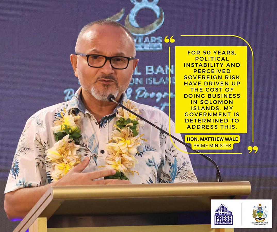 Wale calls for stronger policy coordination to bolster Solomon Islands economy
