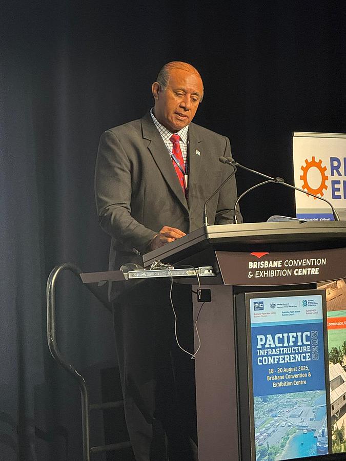 Minister Tuisawau presents Fiji’s infrastructure pipeline at Pacific conference