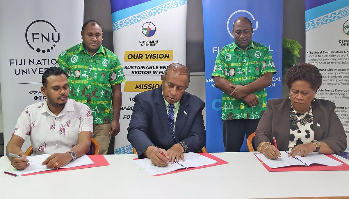 Fiji signs MoU to establish solar technology centre at FNU