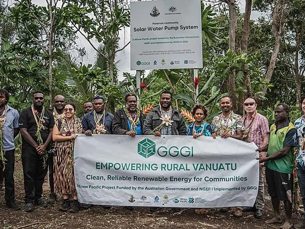 Solar power delivers clean water to remote Vanuatu community