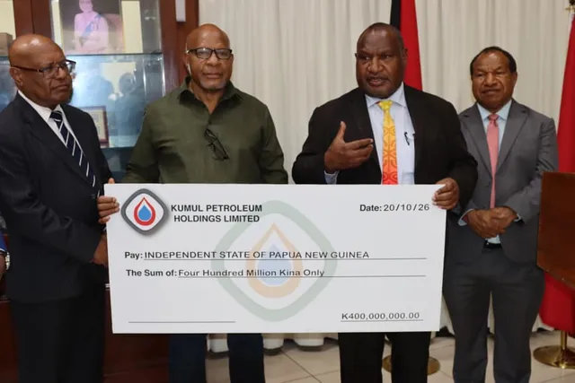 Kumul Petroleum pays K400 million interim dividend to PNG government